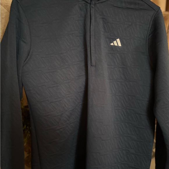 Adidas Blue Textured PulloverMENS - Picture 2 of 3